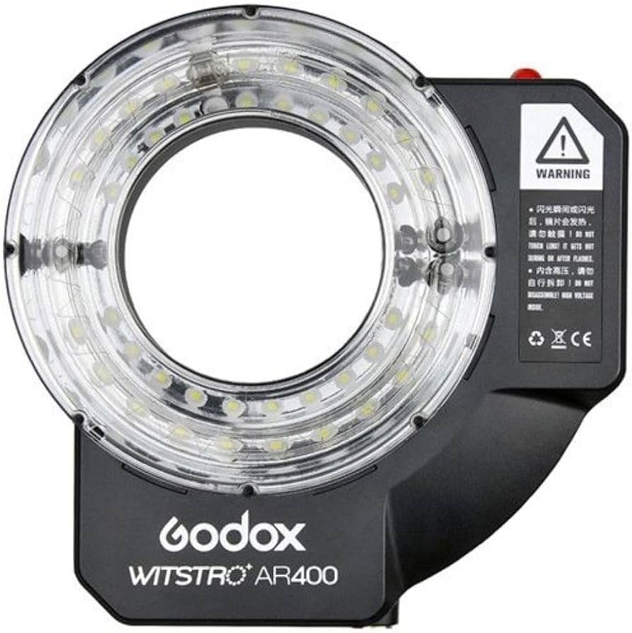 GODOX WITSTRO AR400 Riko400バッテリーAR-B4500 Amazon.com : Godox Wistro AR400 Lightweight Ring Flash with Li-Ion
